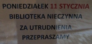 wegrzce wielkie bilblioteka nieczynna