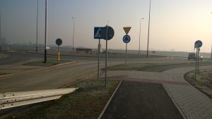 Widok na rondo ŚDM